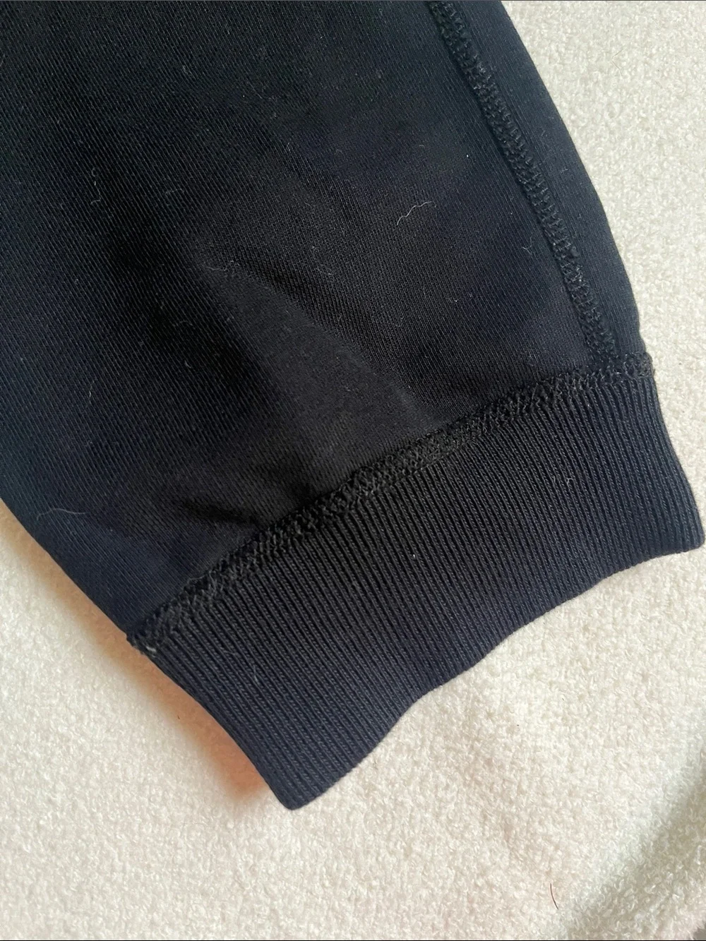 Reigning Champ Black Jogger Sweatpants with White Label